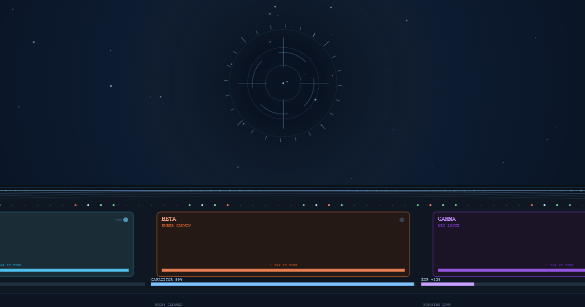Starseeker &mdash; deep space, targeting reticle and ship systems